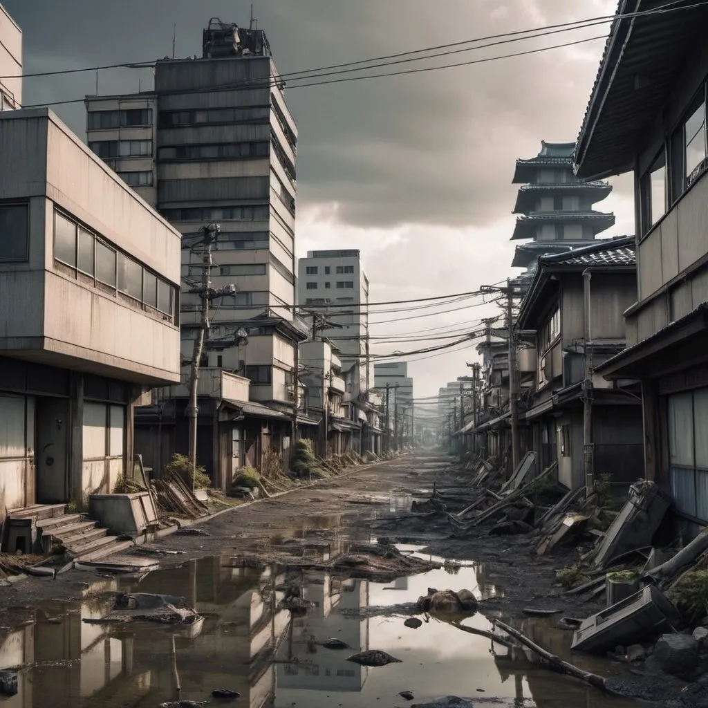 Prompt: normal after Apocalypse in japan in future