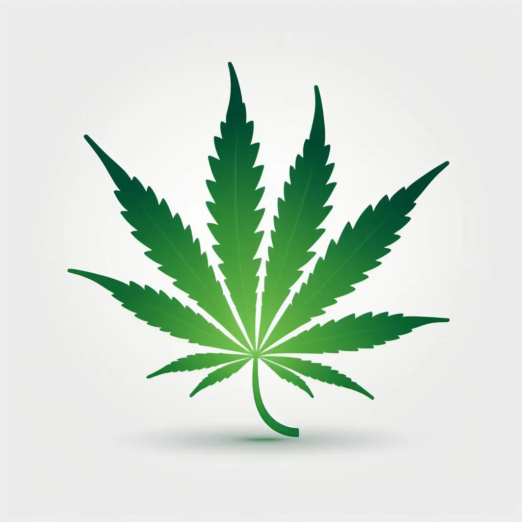 Prompt: weed icon for mobile app to be used as a product image with white background
