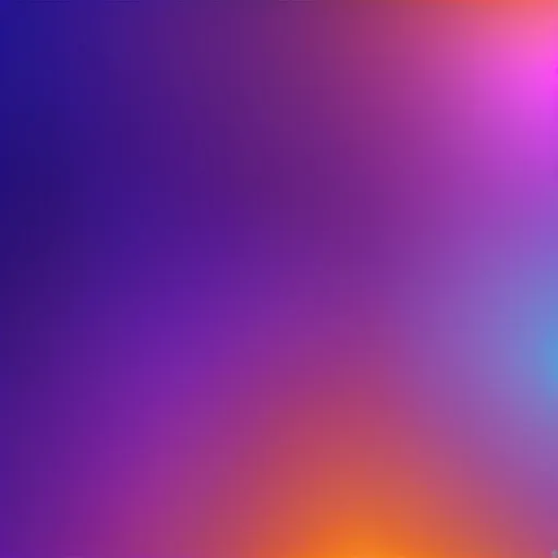 Prompt: cyber purple orange blue gradient background, thrilled, 