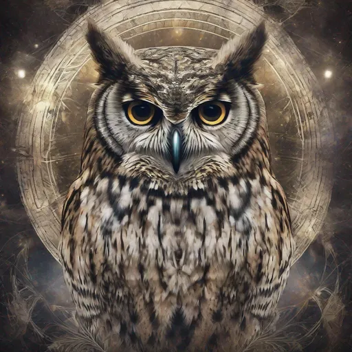 Prompt: Gnosis Owl, High Res, Mystical Nature background