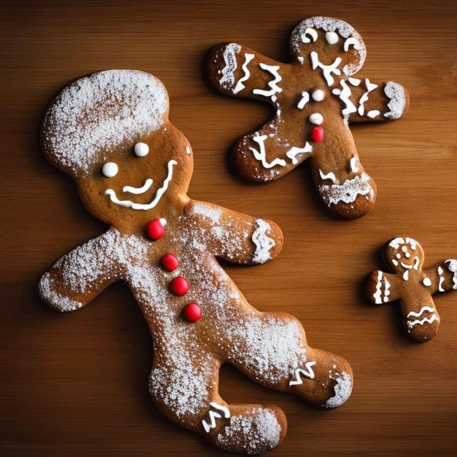 Prompt:  the little old woman  decided to bake a gingerbread man .