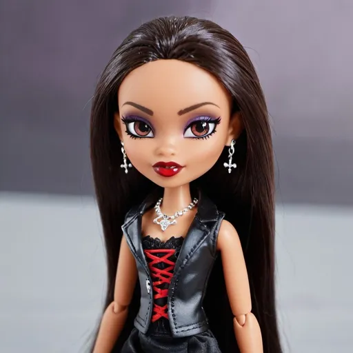 Prompt: bratz girl Yasmin, vampire diary-style