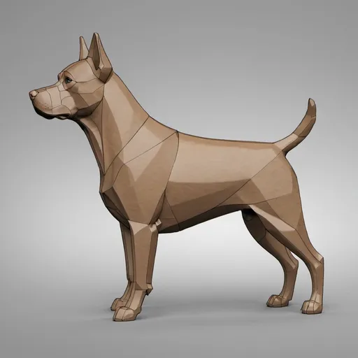 Prompt: creer un dessin d'un profil de chien de berger pour pouvoir l'introduire dans fusion 360
