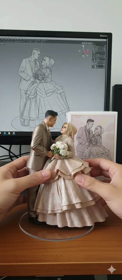 Prompt: OpenArt Prompt:
There are two hands lifting the statue while turning it left and right after putting it back down.