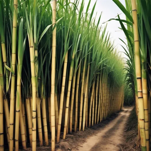 Prompt: make a picture of sugarcane