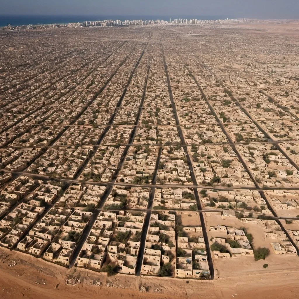 Prompt: I want a picture of Libya in 2030, if society is not aware of the environment