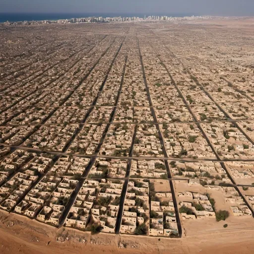 Prompt: I want a picture of Libya in 2030, if society is not aware of the environment