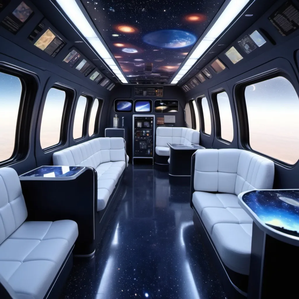 Prompt: space themed transportation company