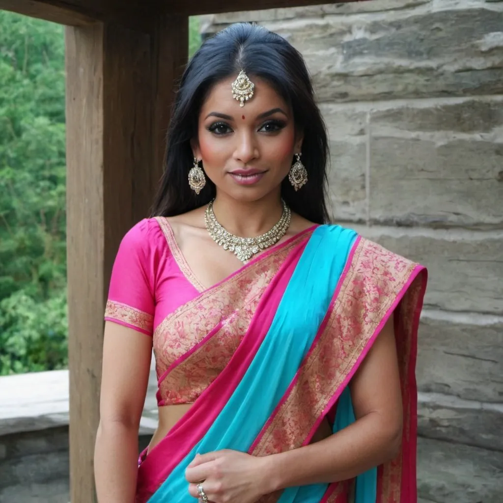 Prompt: Ice spice in sari