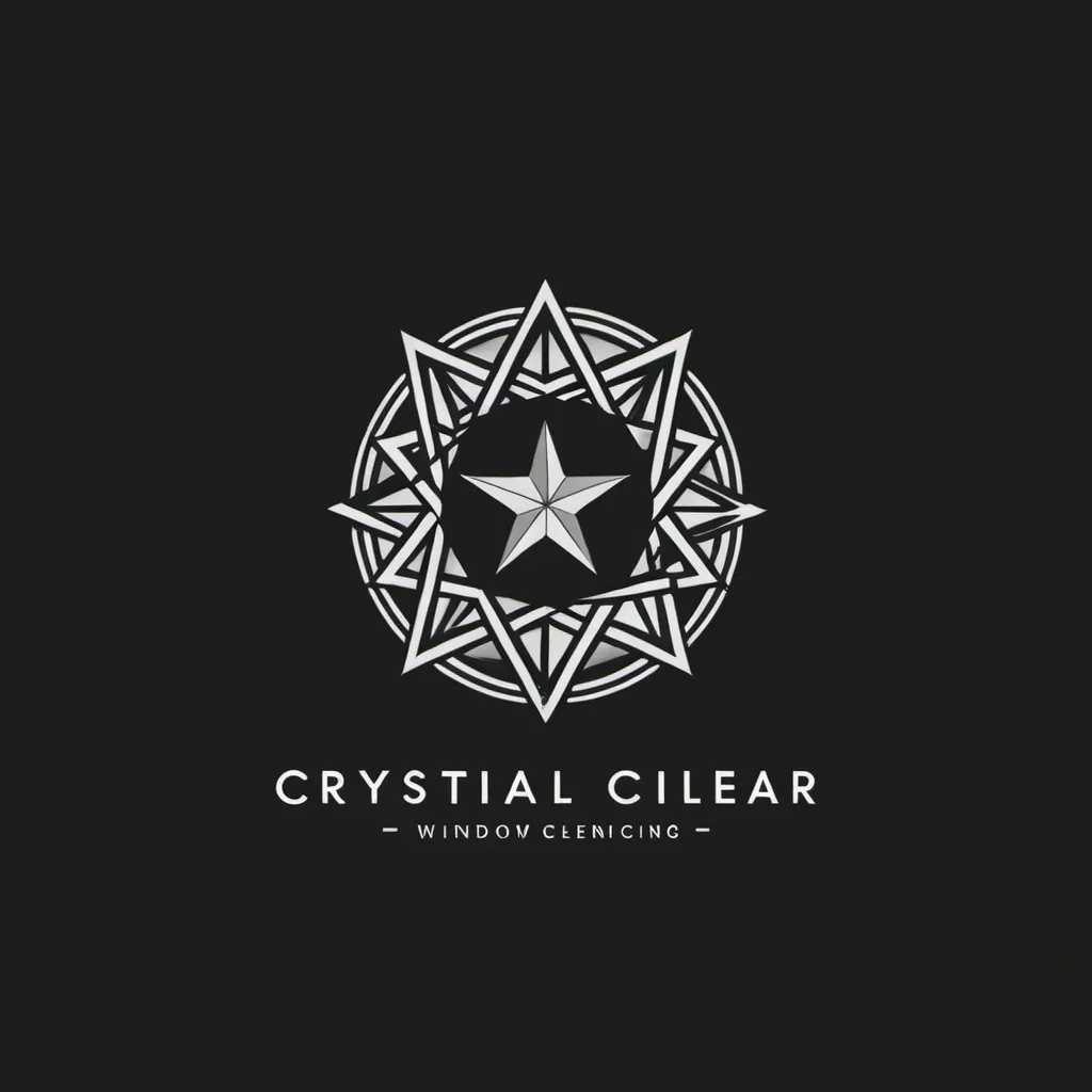 Prompt: Logo for crystal clear window cleaning
