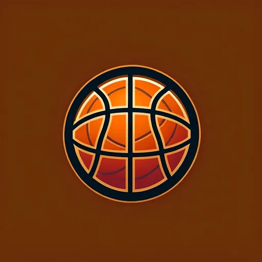 Prompt: basketball league logo 