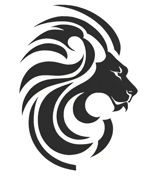 Prompt: Upgrade mi referenced image to A logo in png based on a lion head in perfil view (lateral).

Based on the lasted generation please make the head more big

I like the lastest version, please make it better.

The mouth of the lion its not easy to understand, please make it better

I like the lastest version, please make it the logo more circle in general