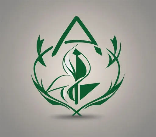 Prompt: I want a logo like this picture with green marketing arrow