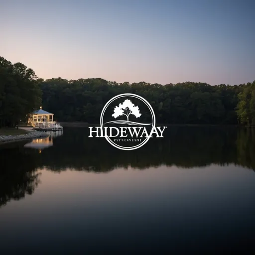 Prompt: create me a elegant logo for the Hideway on the Patuxent event space with water views
