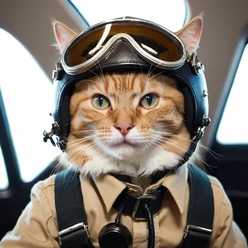 Prompt: Cat as a pilot