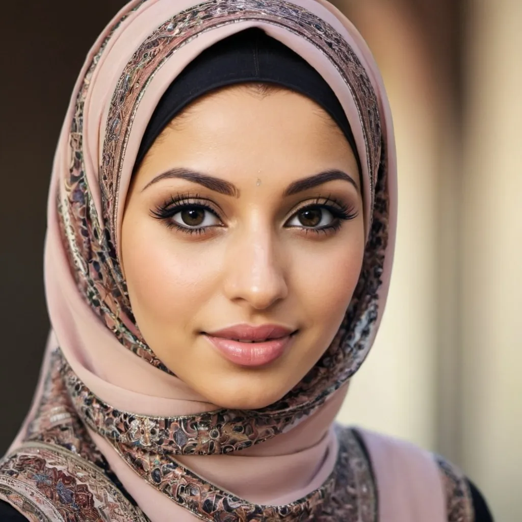 Prompt: Beautiful muslim woman