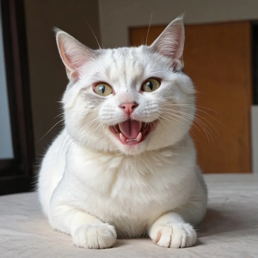 Prompt: Cat say happy wekend