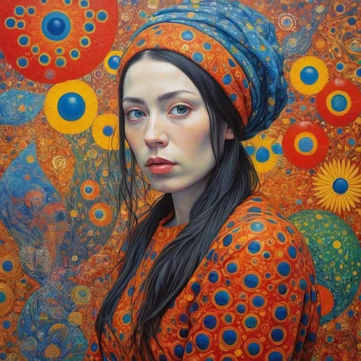 Prompt: The most beautiful painting highly detailed extremely detailed oil on canvas crisp quality colourful Picasso Van Gogh no text klimt Alex Grey Bridget Riley Yayoi Kusama Figurative Art murakami  extremely detailed background