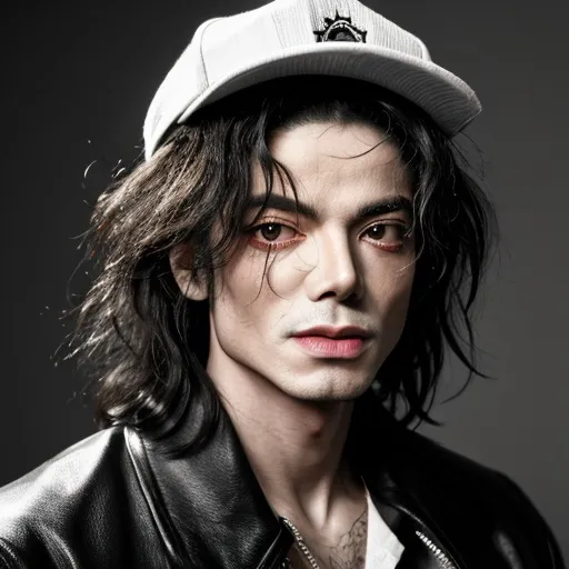 Prompt: Stock photo portrait with photo studio background of Michael Jackson look alike most ugly and creepy workers with methhead and crackhead appearances, disheveled attire, dilated pupils, grimy and unkempt surroundings, low-quality, gritty realism, documentary style, desaturated colors, harsh lighting, intense expressions, drug-induced demeanor, raw and unfiltered, unprofessional, rough and rugged