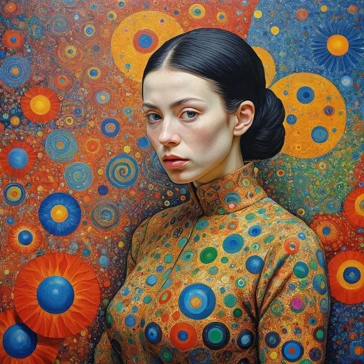 Prompt: The most beautiful painting highly detailed extremely detailed oil on canvas crisp quality colourful Picasso Van Gogh no text klimt Alex Grey Bridget Riley Yayoi Kusama Figurative Art murakami  extremely detailed background