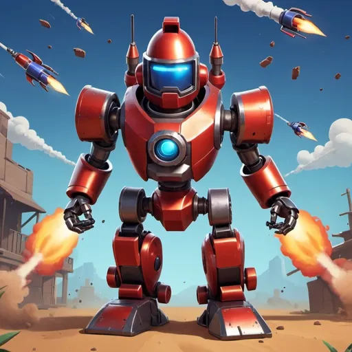 Prompt: rocket bot royale