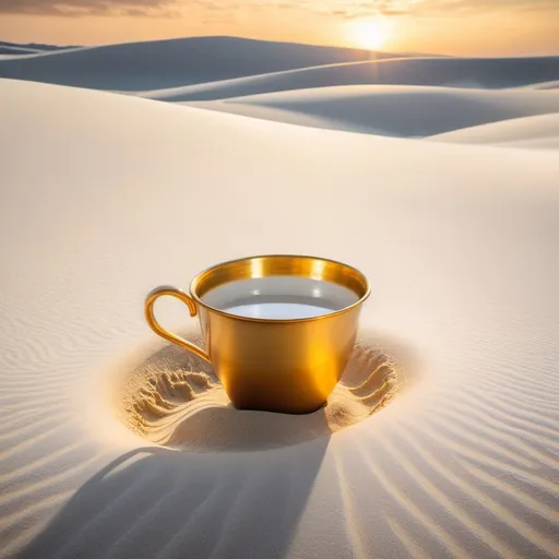 Prompt: kryptona golden cup white sands