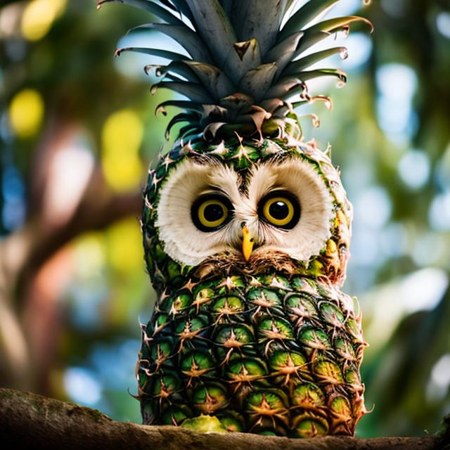 Prompt: Pineapple owl