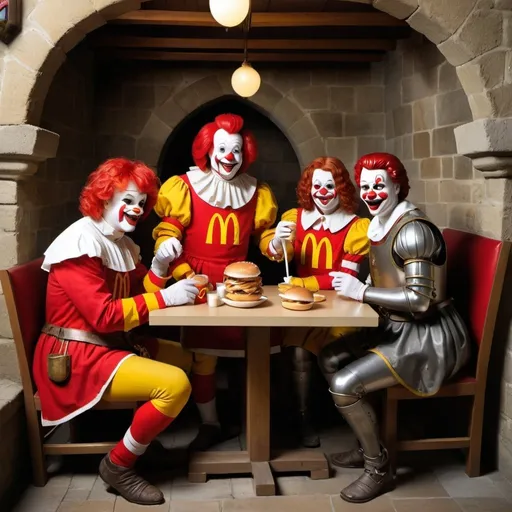 Prompt: Medieval McDonald's, Ronald McDonald 