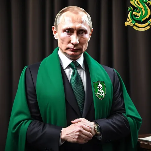 Prompt: Putin as a Slytherin