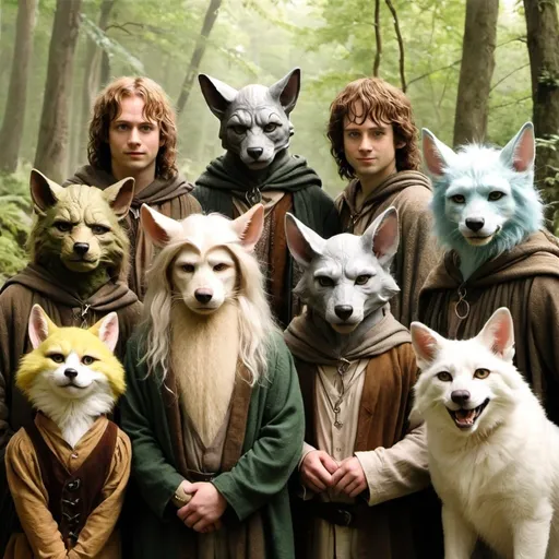 Prompt: Cast of Lord of the rings as furries