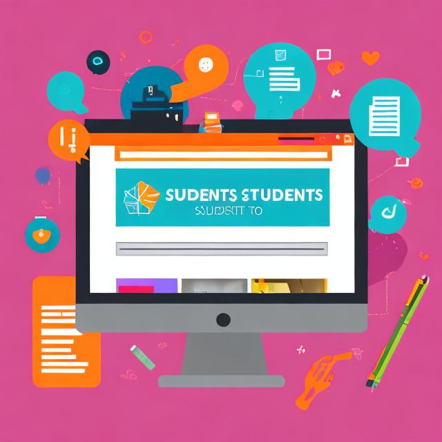 Prompt: Logo for students website

