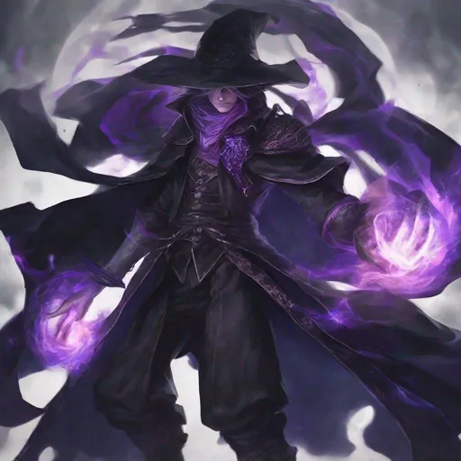 Prompt: A powerful dark mage
