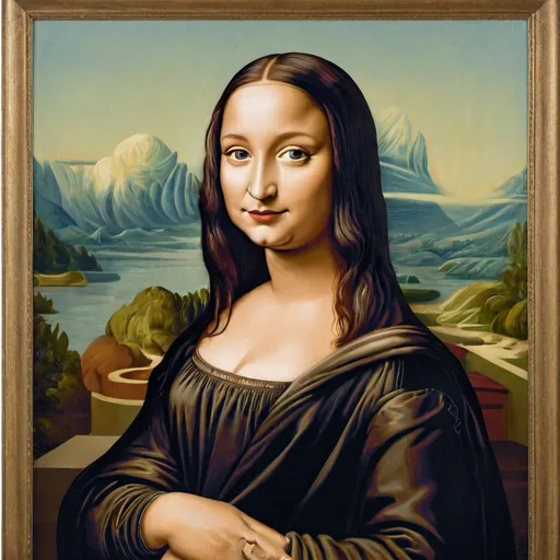 Prompt: monalisa 
