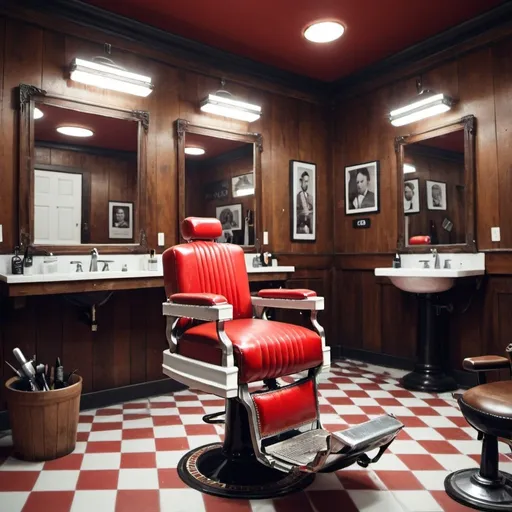 Prompt: Generate a classic barber shop image