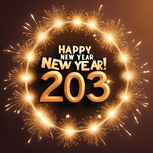 Prompt: (accurately spelled text "Happy New Year 2025!"), realism style, warm color scheme, heartfelt message, serene atmosphere, glowing light, uplifting emotions, divine blessings, vibrant happiness, peaceful surroundings, family togetherness, joyful celebration, spiritual connection, prosperous beginnings, high detail, celebratory vibe.