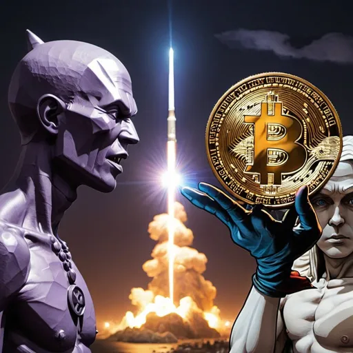 Prompt: war between BTC and ETH