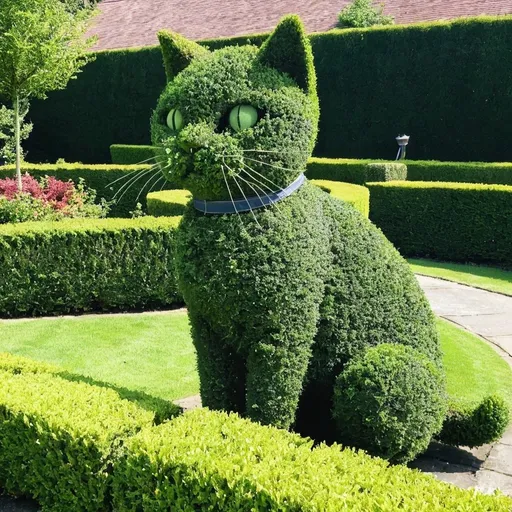 Topiary cat