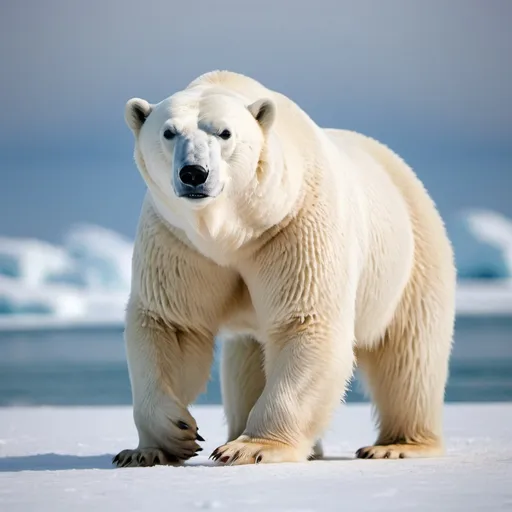 Prompt: polar bear on steroids