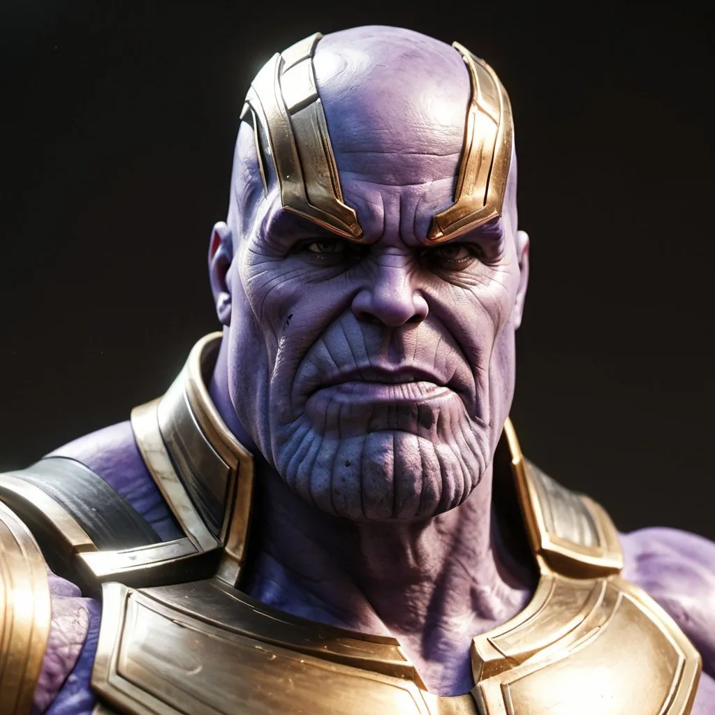 3d render, thanos, 4k, ultra realistic