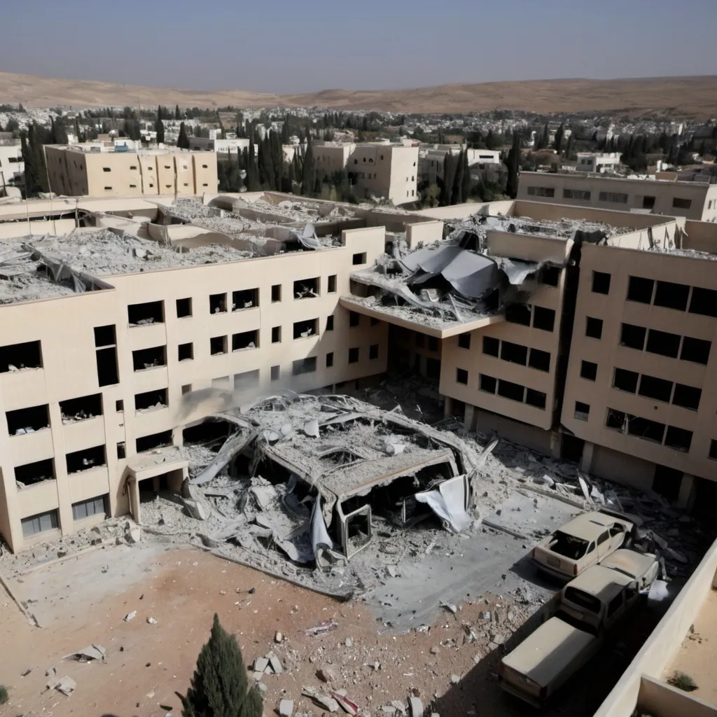 Prompt: Israeli attack on al-Jaouni school kills 18, including six UN staffers