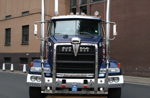 Prompt: a massive truck, huge engine, friendly roaring, wanna hit the road, powerfull, strong, strong minded, 