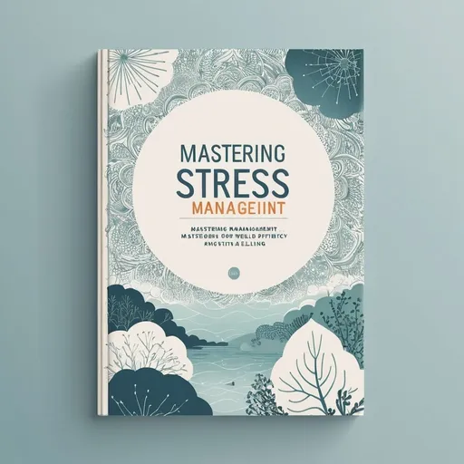 Prompt: Professional, clean, and modern book cover design for 'Mastering Stress Management: A Practical Guide to Efficiency and Well-Being', high-quality, detailed illustration, calming color palette, minimalist style, focus on practicality and well-being, expertly designed typography, serene and peaceful atmosphere, detailed and intricate cover art, soft color tones, professional book cover design, detailed illustration, modern, calming, practical, well-being, serene atmosphere, minimalist style, detailed typography, high-quality, intricate art, peaceful, expertly designed