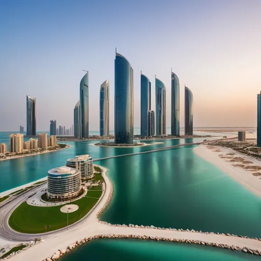 Prompt: STUNNING VIEW OF REEM ISLAND