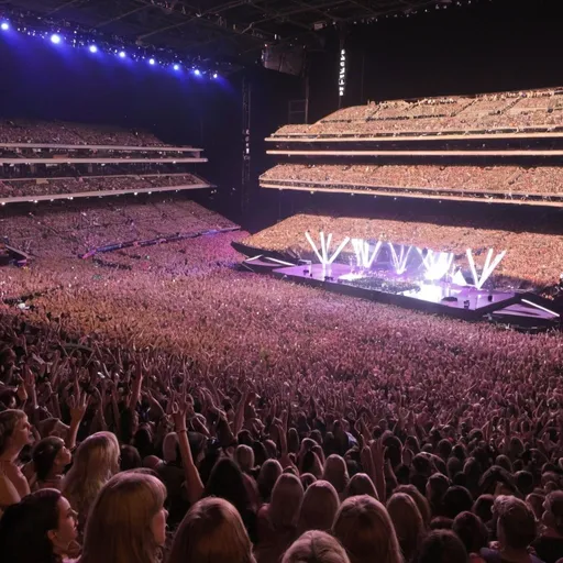 Prompt: Taylor Swift Eras Tour Concert crowd in Sydney