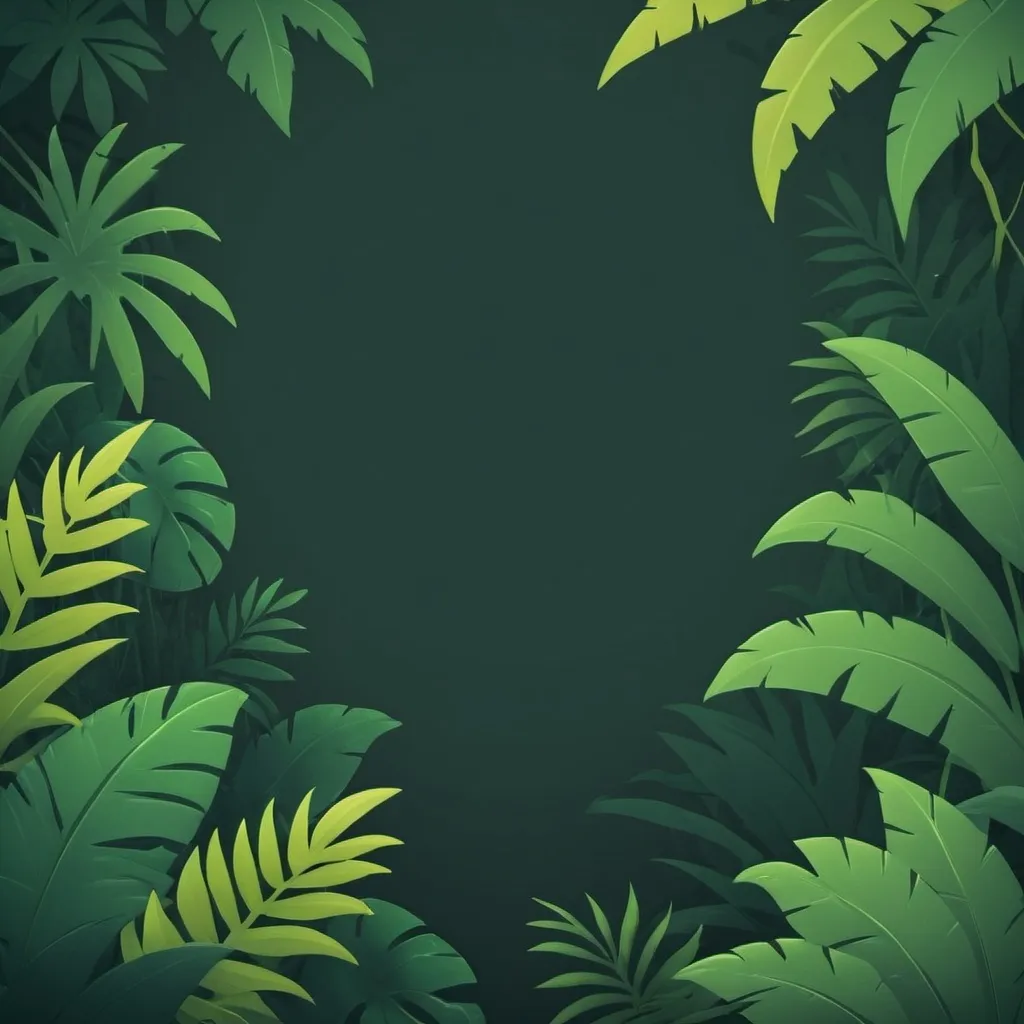 Prompt: a simplistic jungle background 