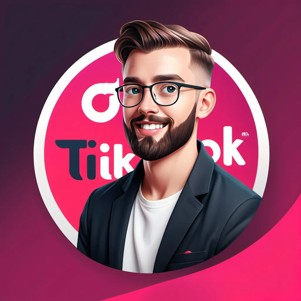 Prompt: Design a modern, eye-catching character or logo that represents a TikTOk