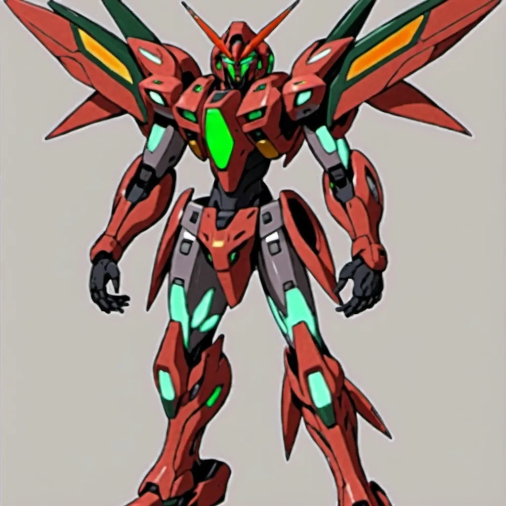 Prompt: Sci-fi Gundam mecha