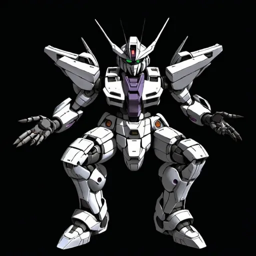 Prompt: Sci-fi Gundam mecha
