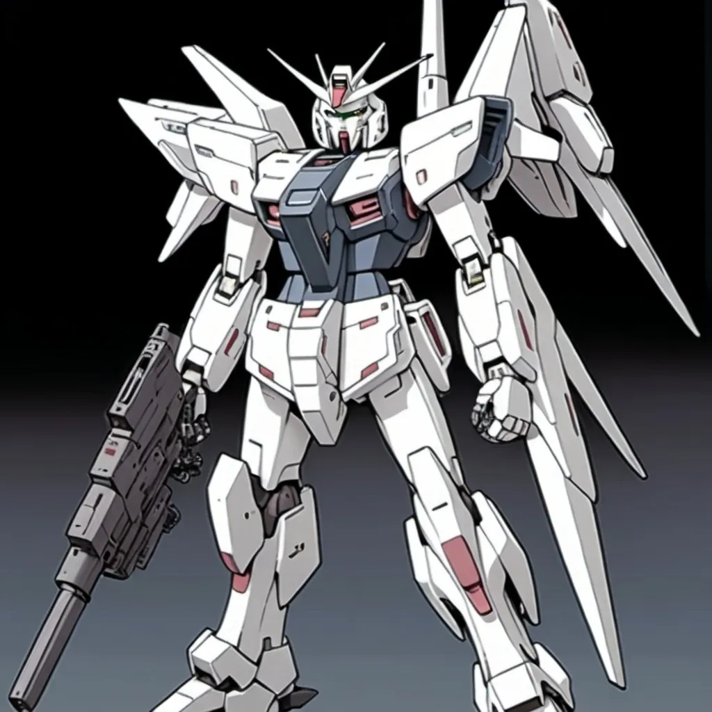 Prompt: Sci-fi Gundam mecha
