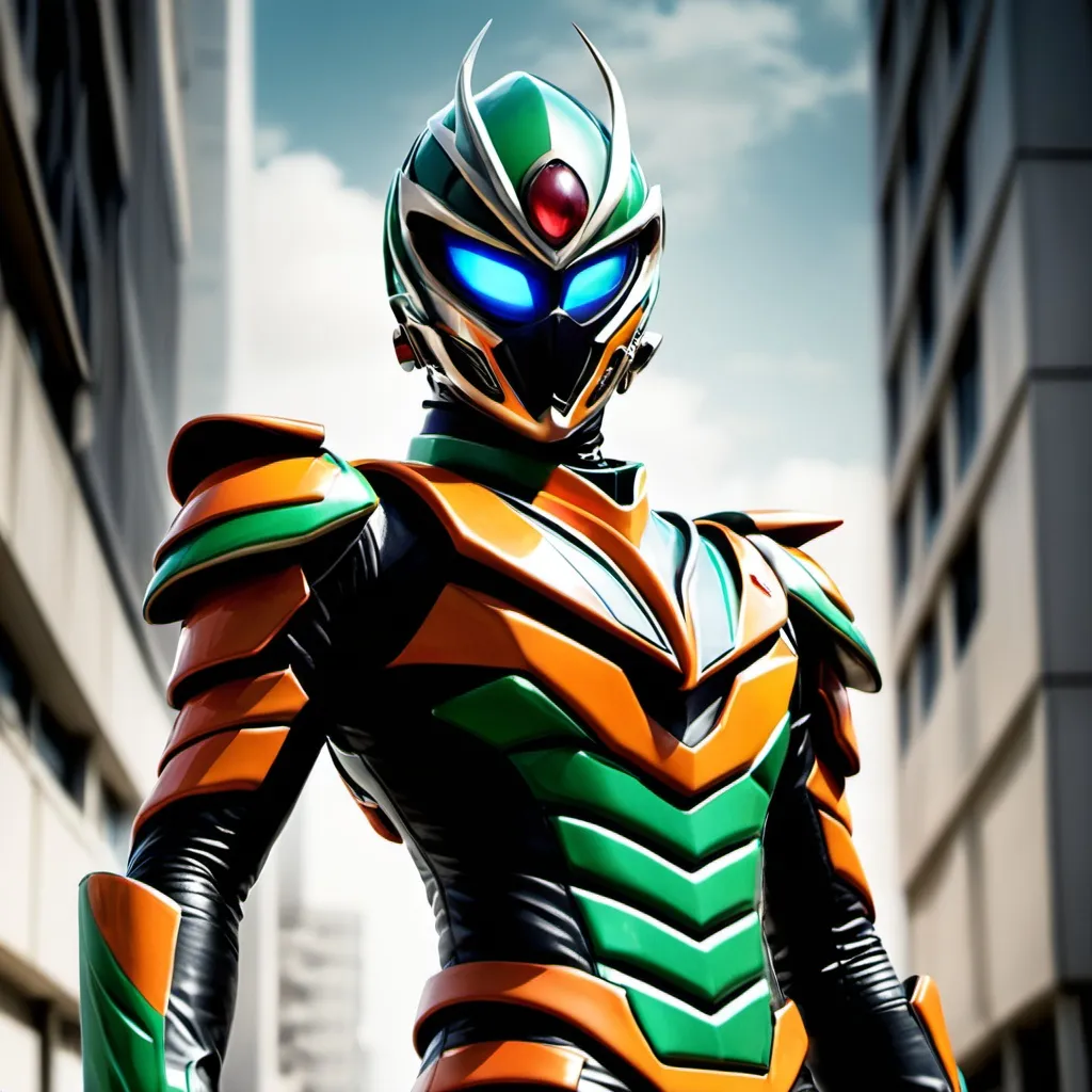 Prompt: Epic Sci-fi Kamen Rider entropy 